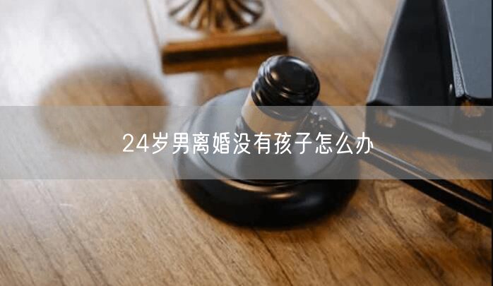 24岁男离婚没有孩子怎么办