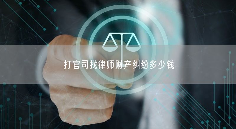 打官司找律师财产纠纷多少钱