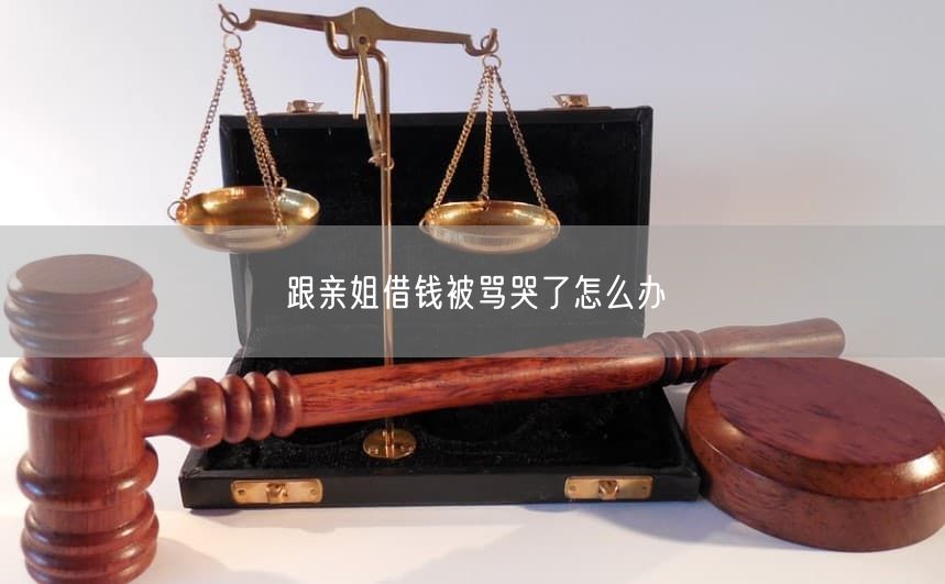 跟亲姐借钱被骂哭了怎么办